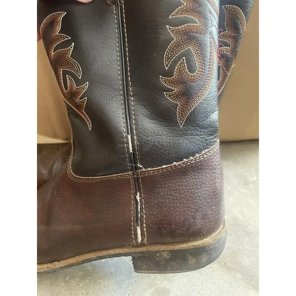 Austin Trading Co Youth Cowboy‎ Boots Brown Western Size Youth Boys 6